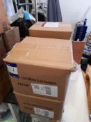 4 x Boxes of white suit hangers, approximately 2,000