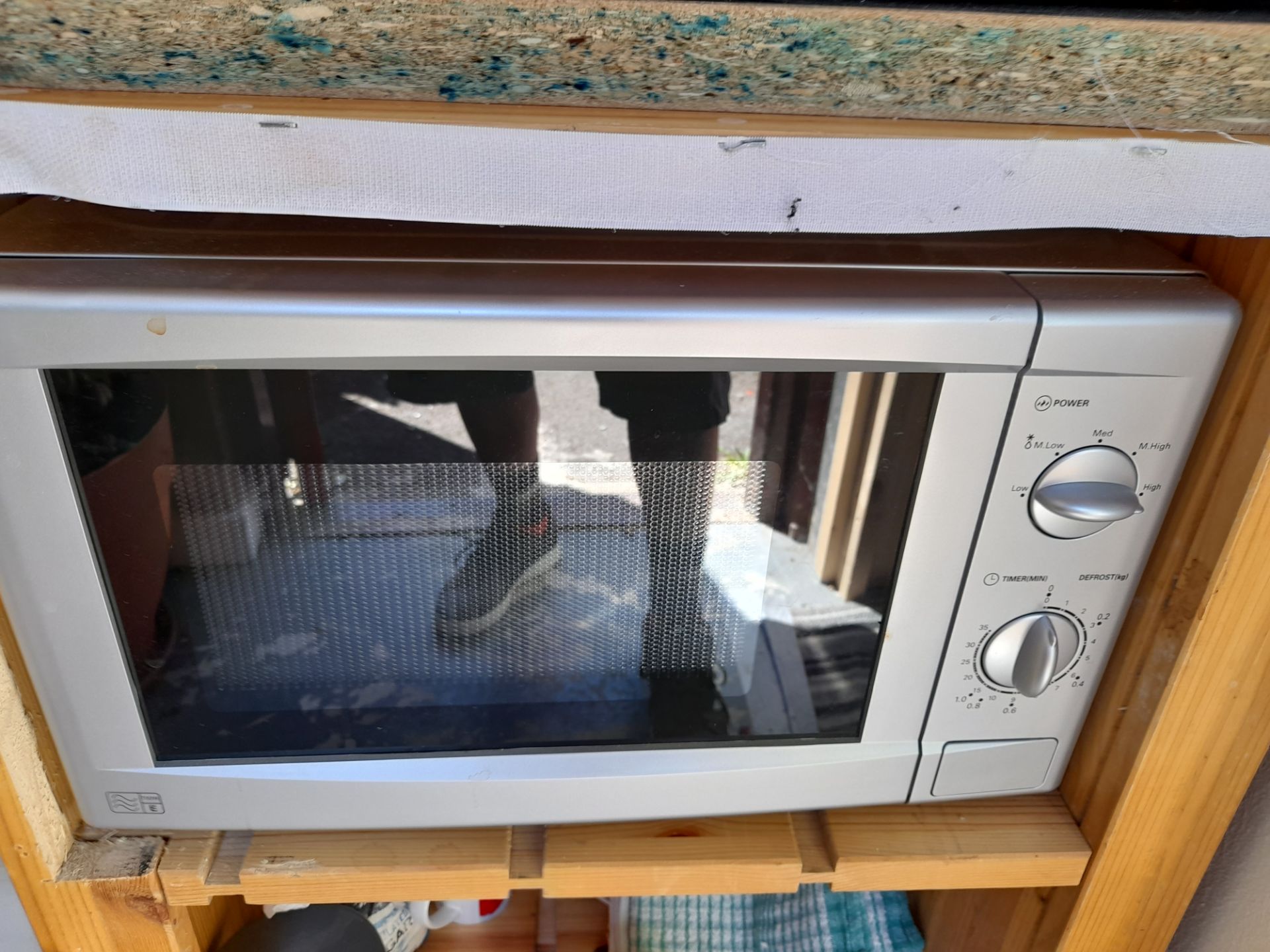 Russell Hobbs refrigerator, and unbadged microwave - Image 2 of 2