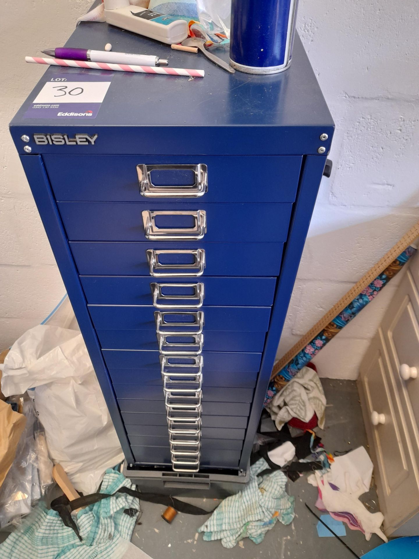 Bisley multi-drawer filing cabinet