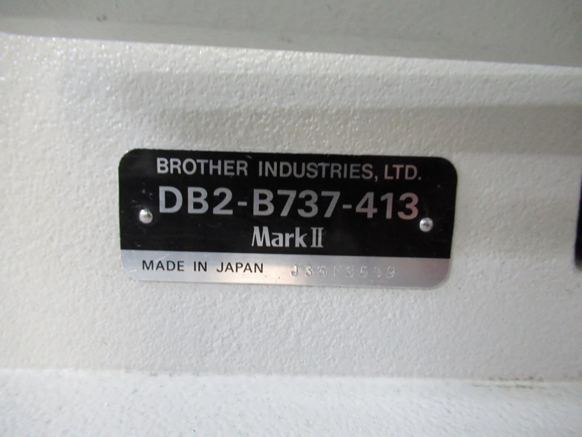 A Brother Exedra DB2-B737-413 Single Needle Straight Stitcher Complete with Table - Image 4 of 6