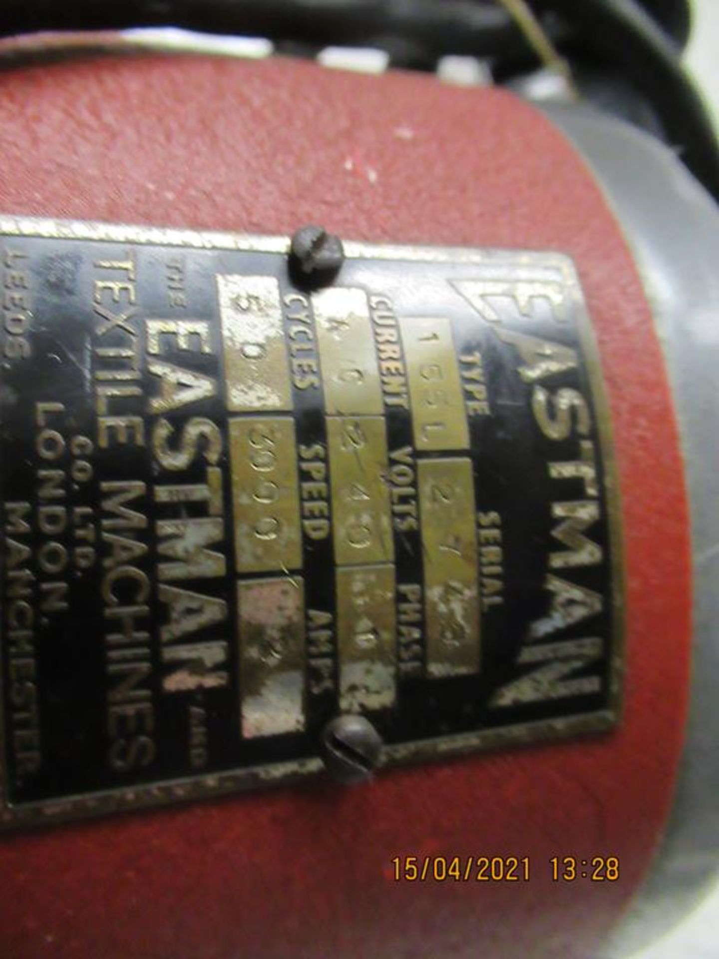 Eastman Lightning Type 155L Round Blade Heavy Duty Cutting Machine - Image 3 of 3