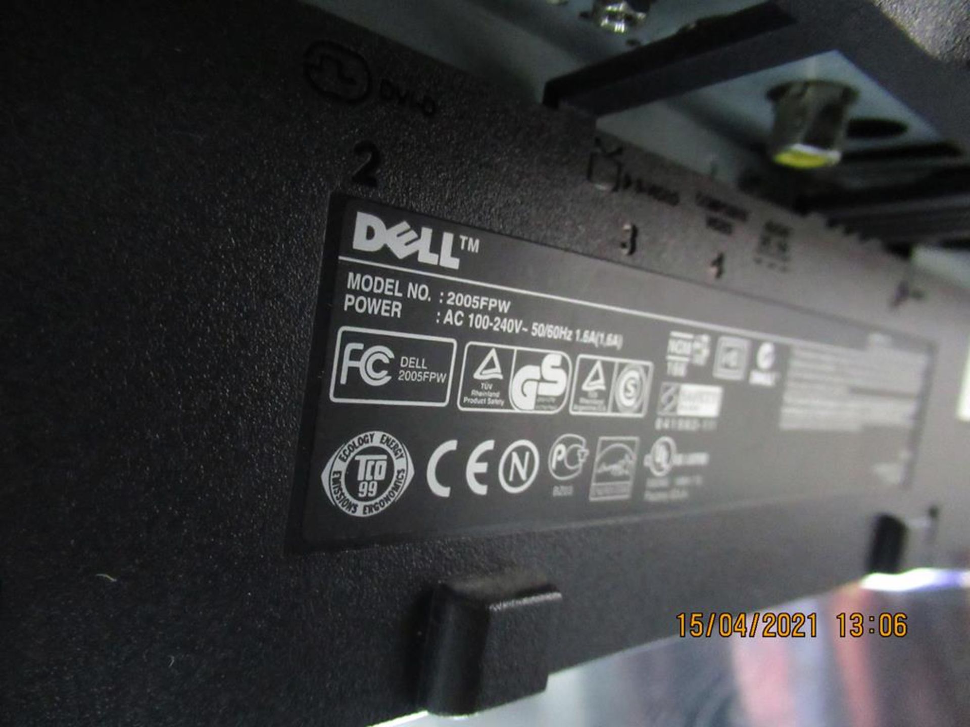 Dell Flat Screen Monitor - Image 2 of 2