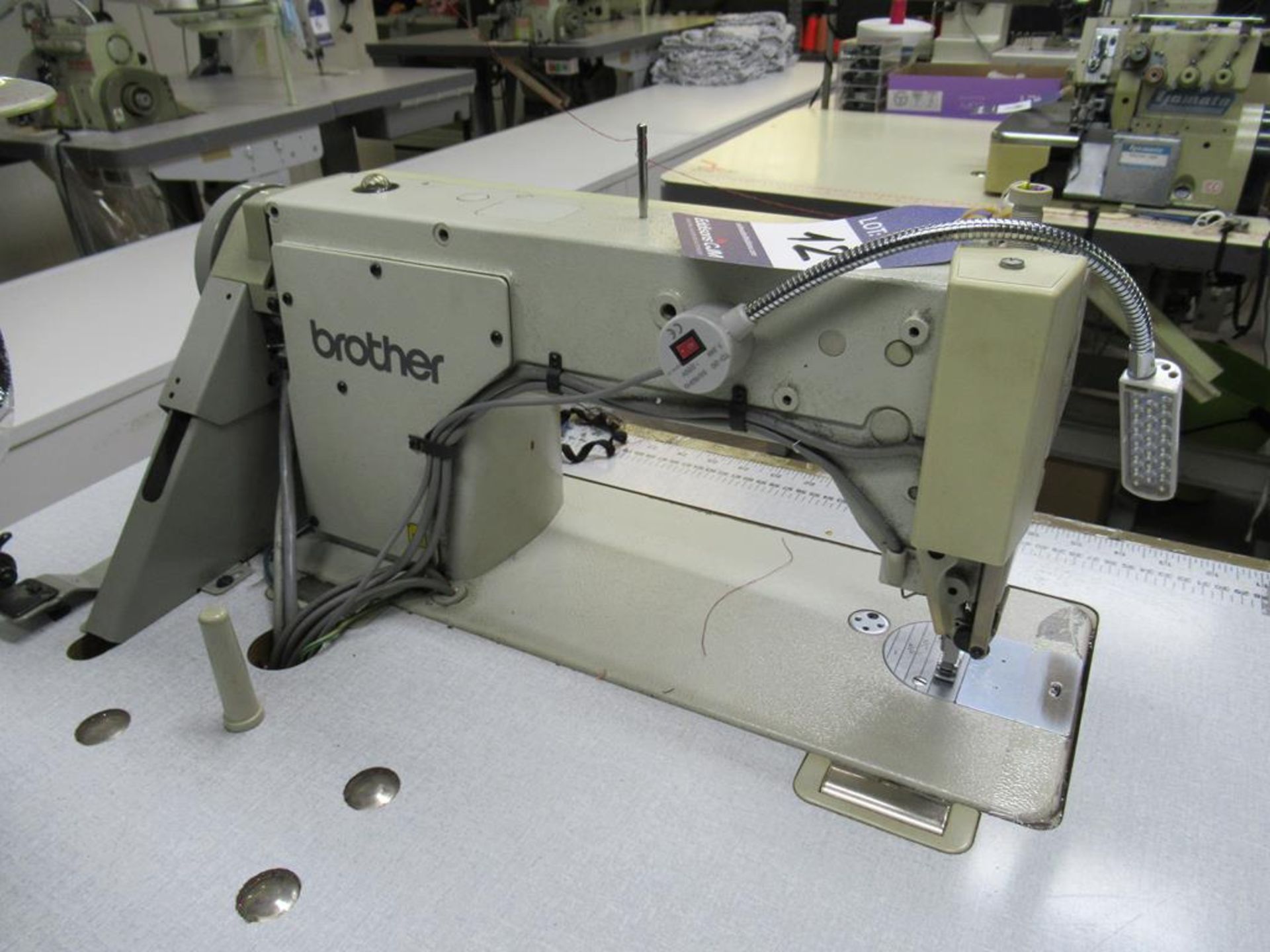 A Brother DBZ-B737-413 Single Needle Straight Stitcher complete with Table - Image 4 of 5