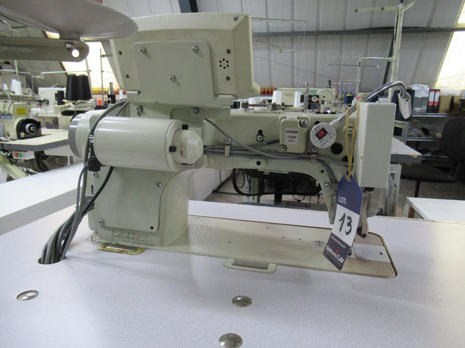 A Brother S-7200B- 403 Single Needle Direct Drive Straight Stitch Sewing Machine with Electronic Fee - Image 4 of 5