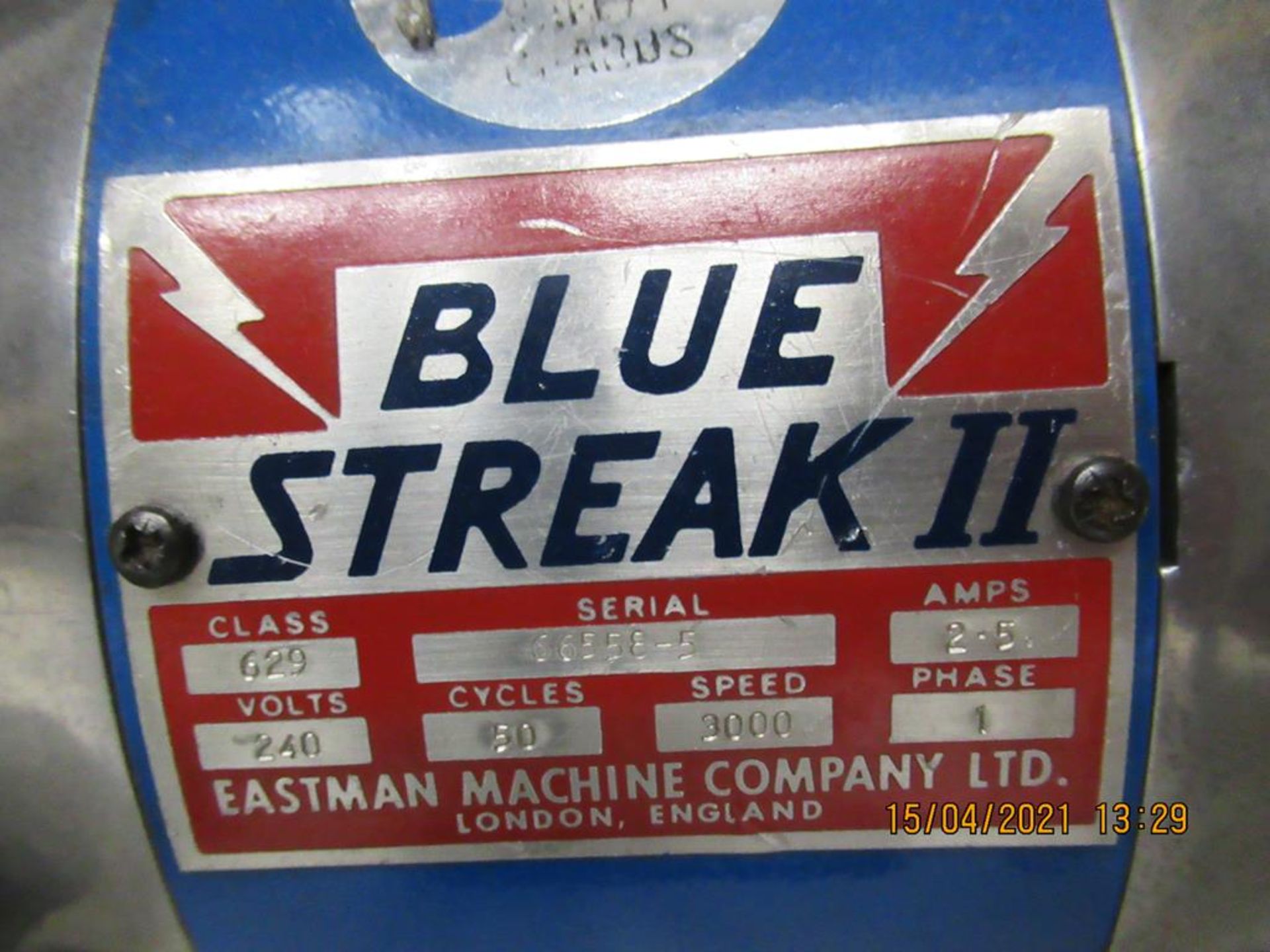 Eastman Blue Streak 2 Class 699 Straight Knife 10" Heavy Duty Cutting Machine - Image 3 of 3