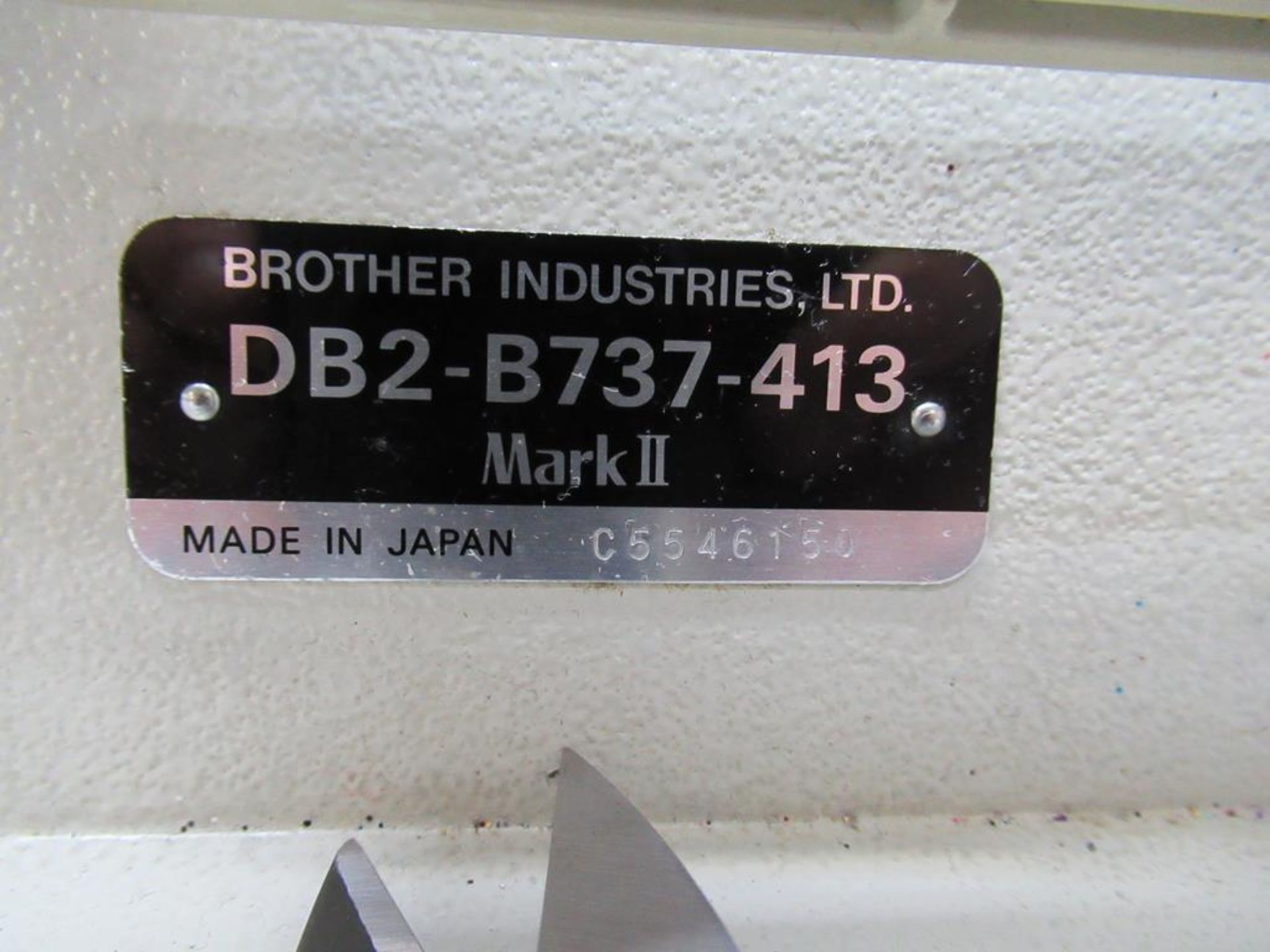 A Brother DBZ-B737-413 Single Needle Straight Stitcher complete with Table - Image 3 of 5