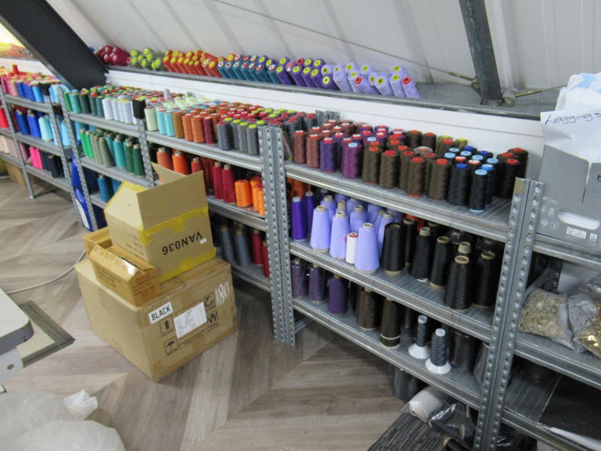 Large Qty of Sewing Thread Spools, Various Colours