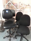 2 Operators Chairs & 2 Office Chairs