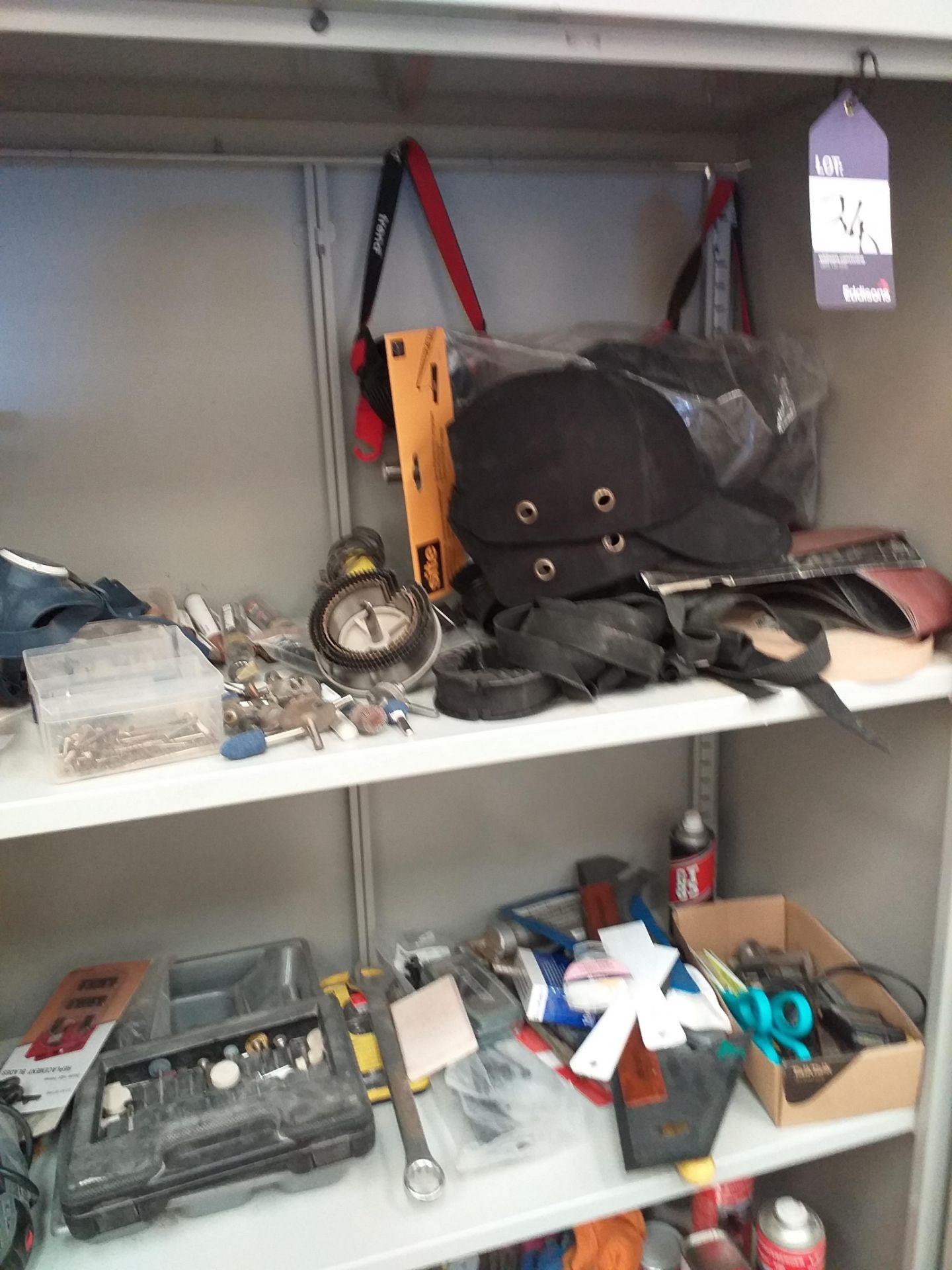 Steel Cupboard & Contents of Various Hand tools Safety Wear etc.