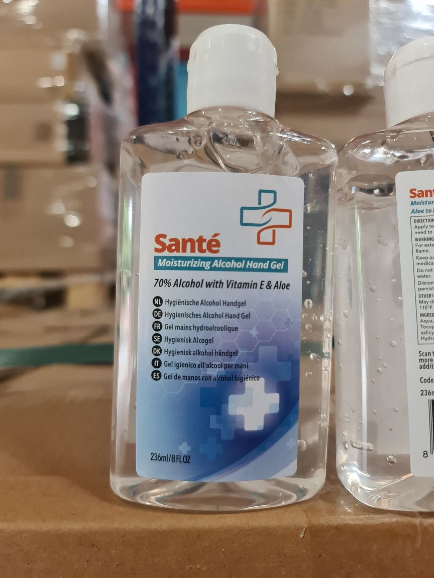 PALLET OF 3,840 SANTE 236ML MOISTURIZING 70% ALCOH - Image 3 of 3