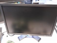 Dell E228WFPc monitor, with HP Pavilion desktop computer