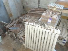 Large quantity of assorted vintage cast iron radiators *Viewing strongly recommend in order to