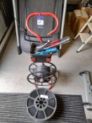 Mobile strapping trolley