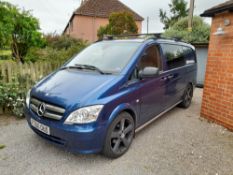 Mercedes Benz Vito 116 CDI Dualiner Window Van, Registration FT60 OUD, Mileage (at time of