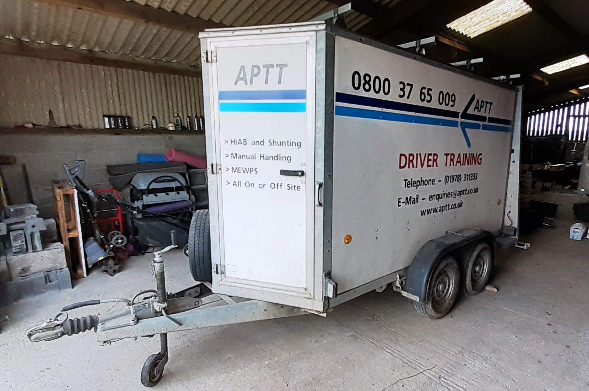 Ifor Williams 4 Wheeled Twin Axel Trailer Type BV1059, Trailer has Front Access as well as Rear