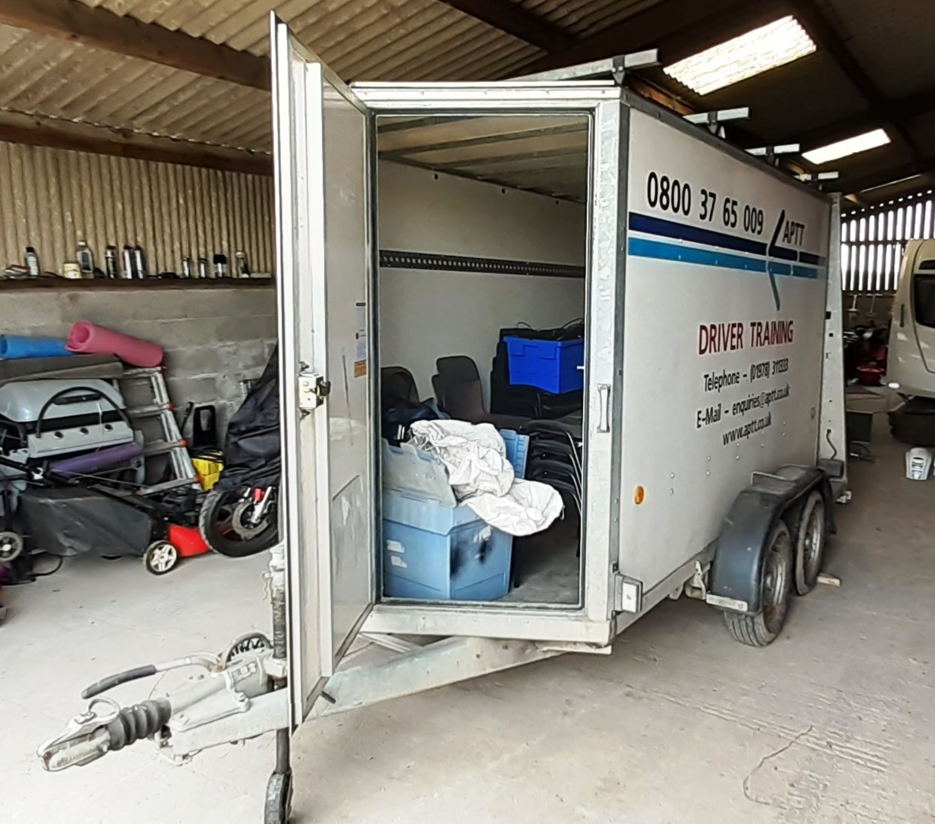 Ifor Williams 4 Wheeled Twin Axel Trailer Type BV1059, Trailer has Front Access as well as Rear - Image 11 of 12