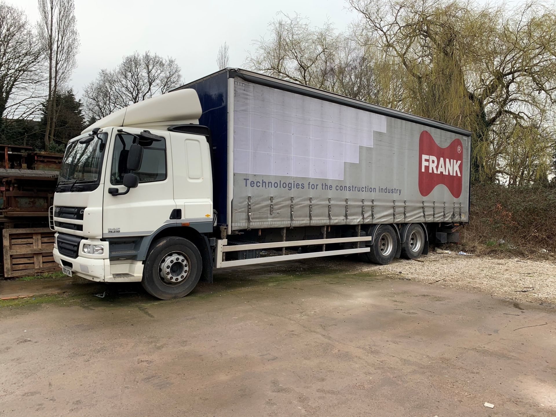 DAF CF 75.310 Curtainsider 3 Axle Rigid Body Lorry, Manual, 9186cc, 26,000KG, Barn Doors, Tuck under