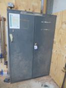 2 x Two Door Metal Cabinets Including the Content