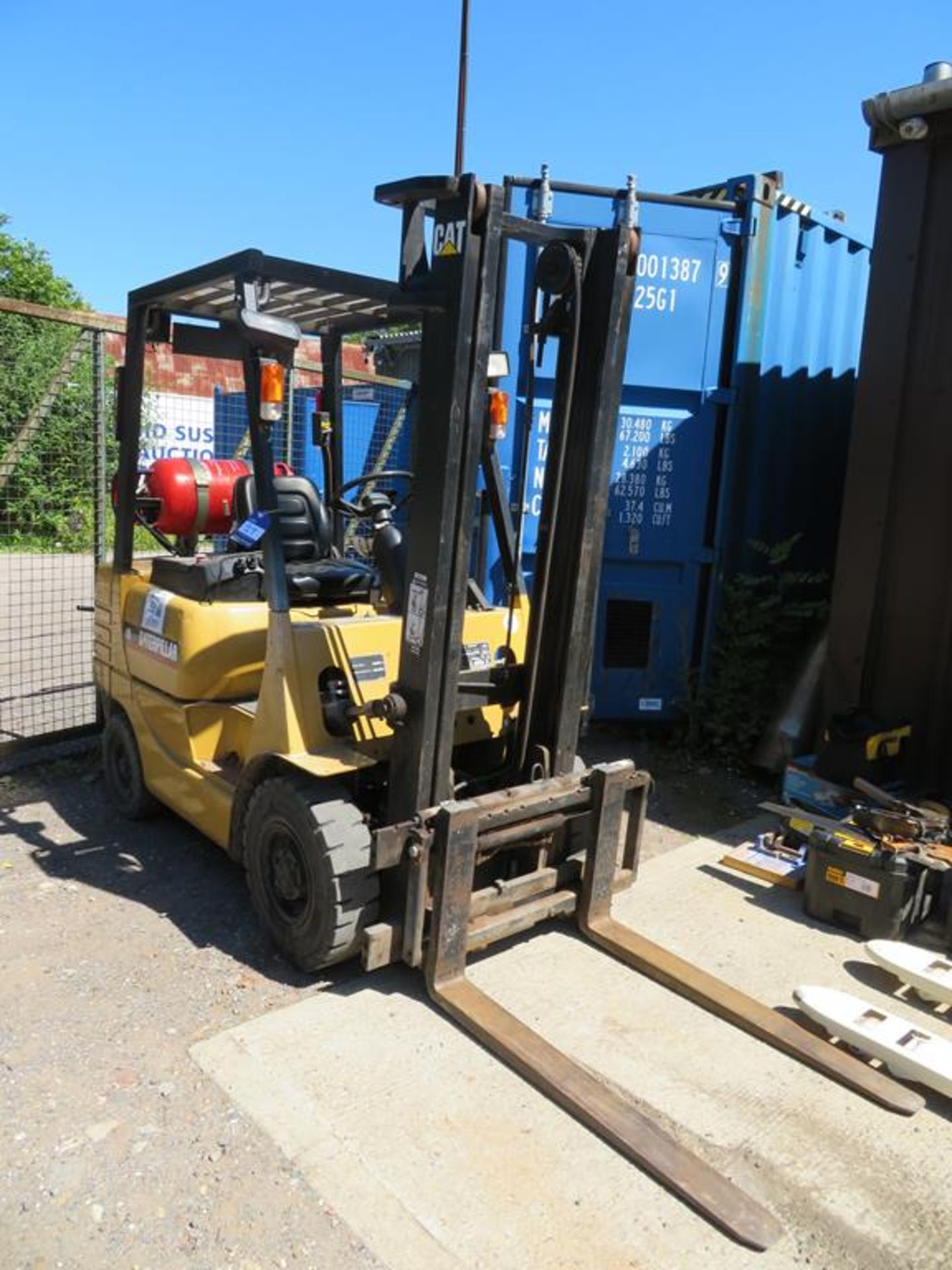 A 1997 Caterpillar GP18 Forklift