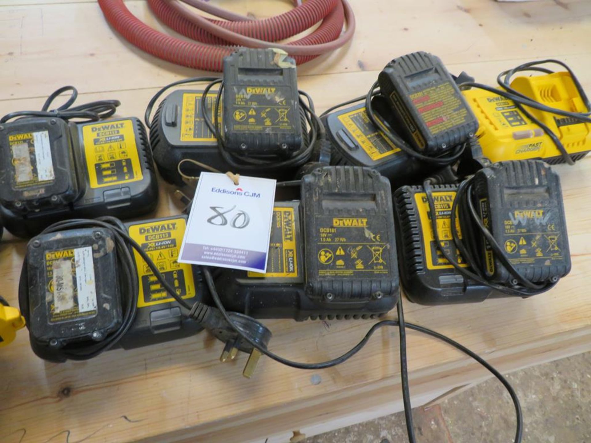 Qty of Cordless DeWalt Drills with chargers - Image 2 of 2