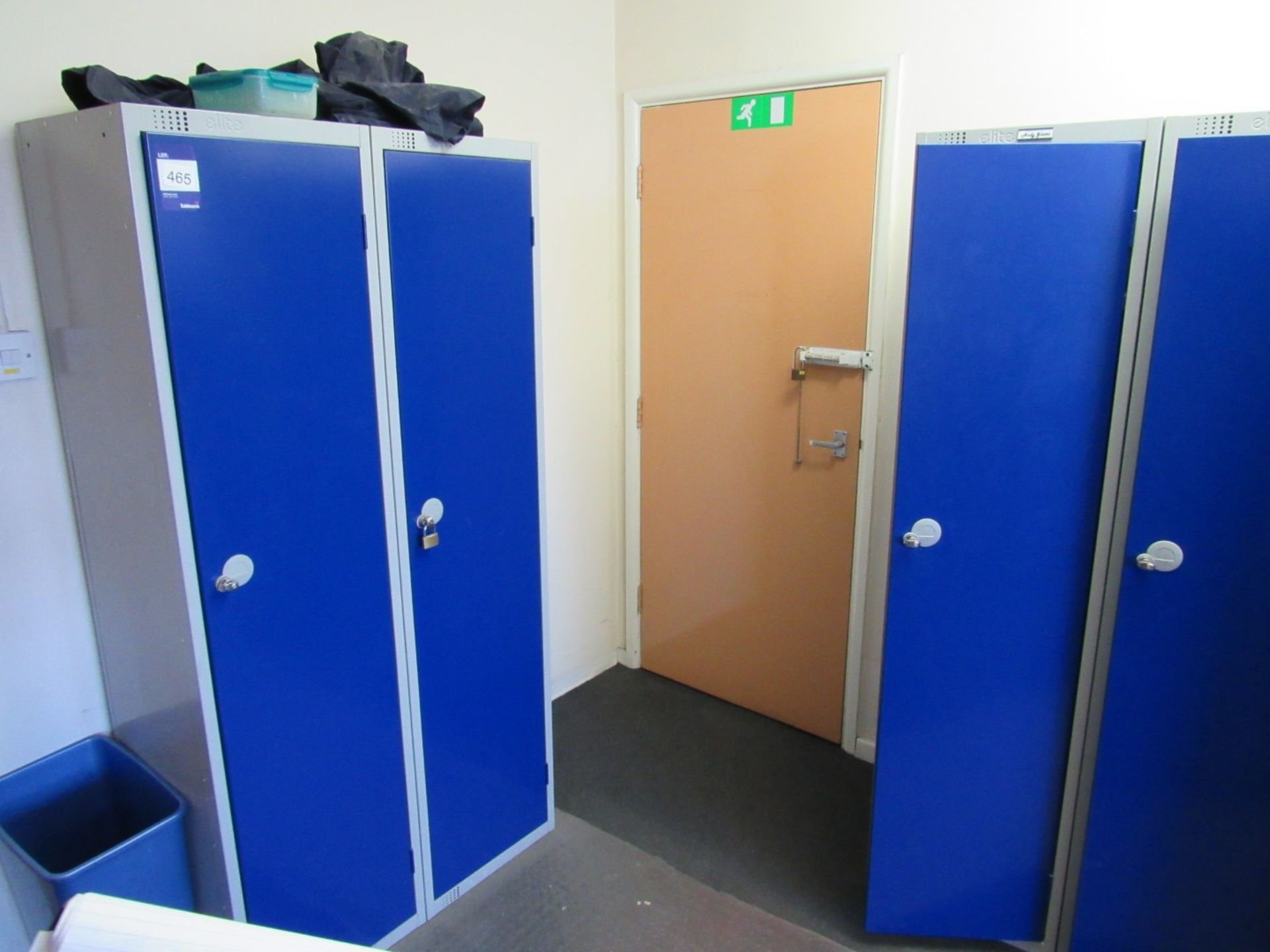 4 Elite 3 Compartment Staff Lockers (no keys required) - Image 2 of 2