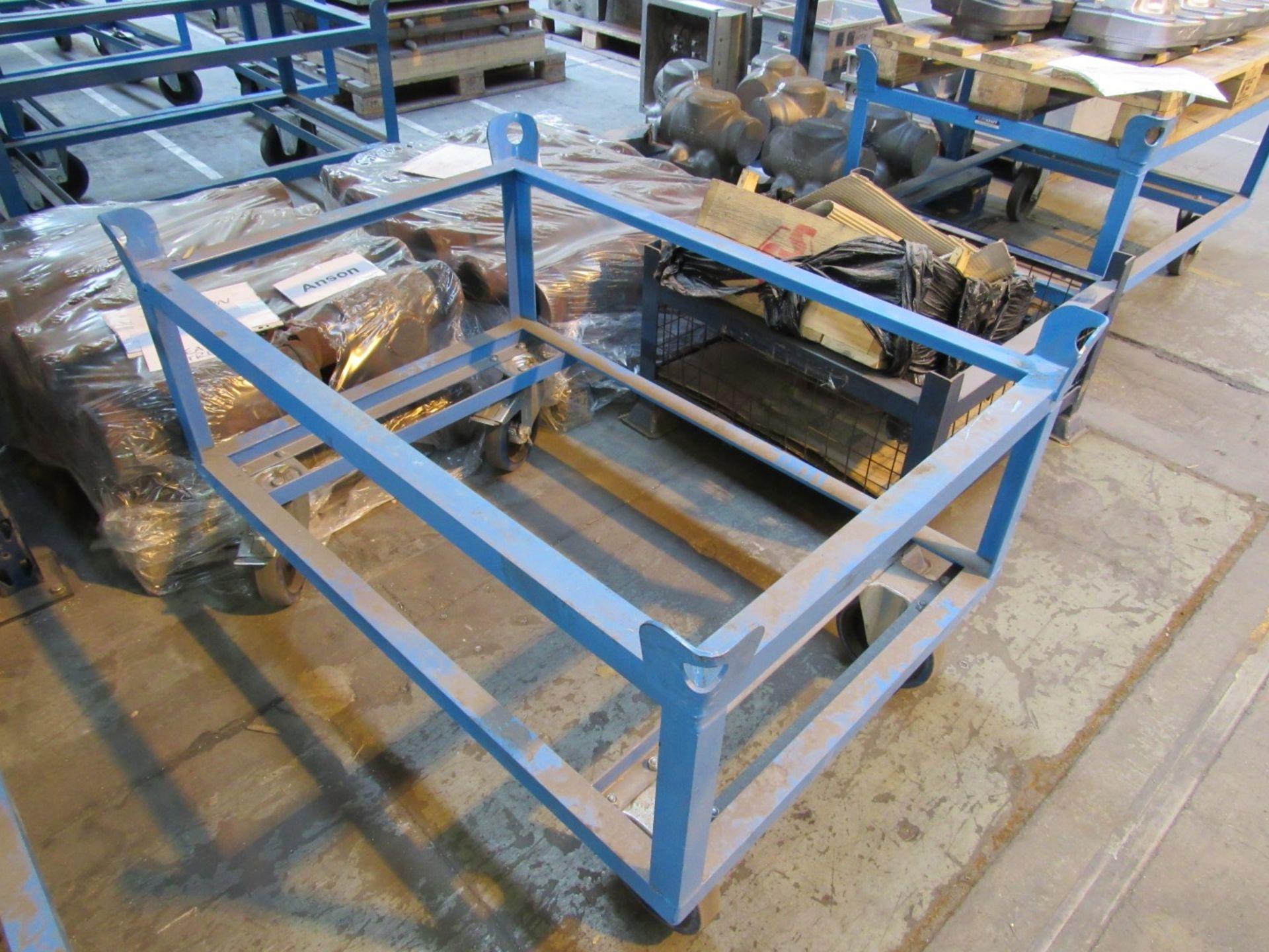 4x Euro Craft FG1201-650 Mobile Pallet Trolleys, size 1210 x 810 (fits Euro Pallet), max capacity