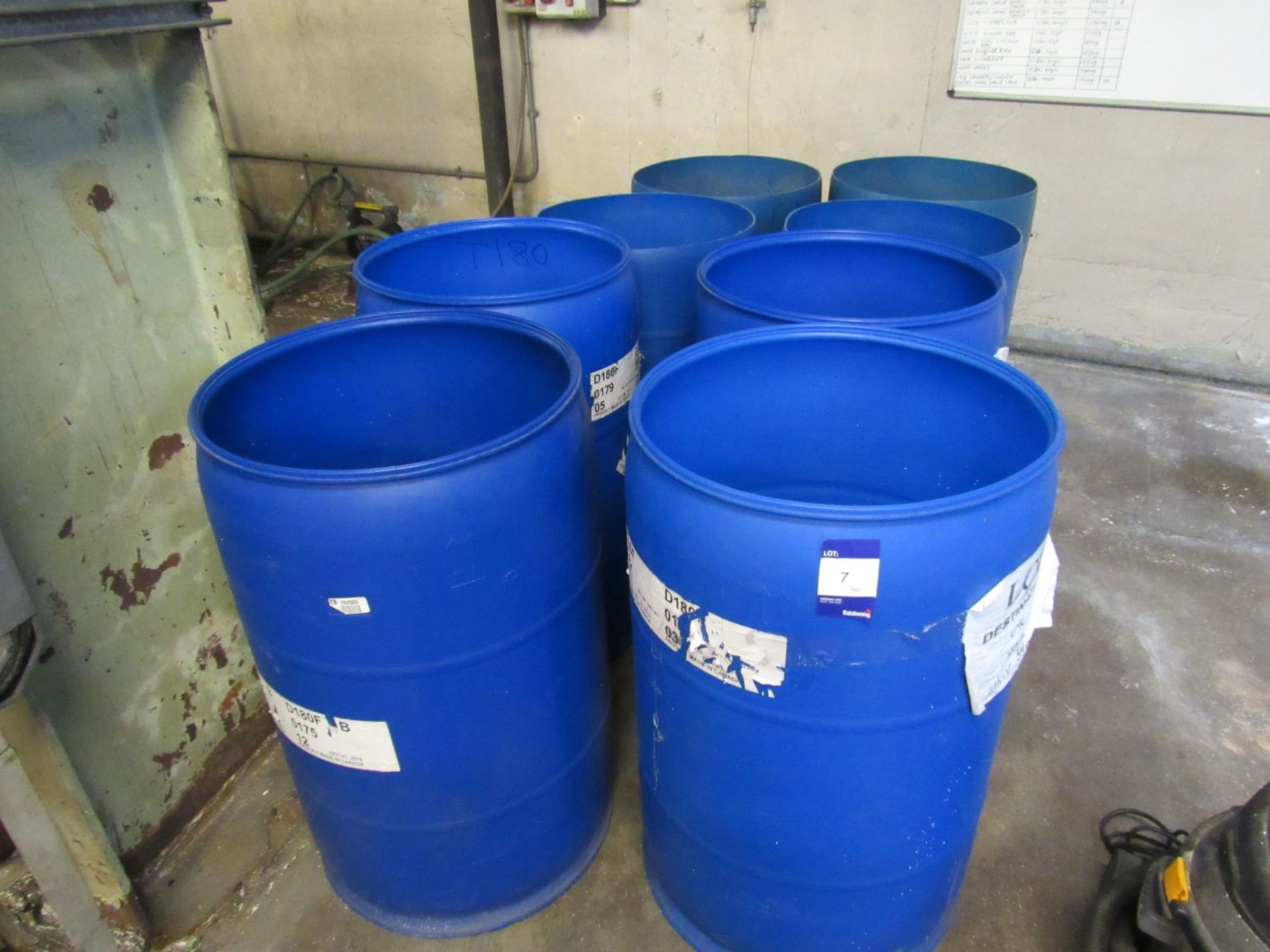 8 Various Blue Plastic Drums - Image 2 of 3