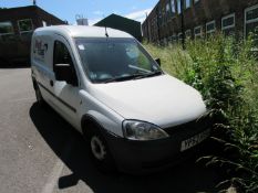 Vauxhall Combo Van, registration KP53 HYH, no keys. This vehicle does not have a V5C Document, the p