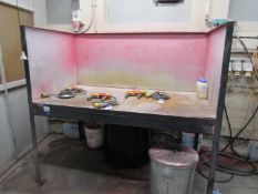 DYE penetration Booth / Work Station, 1890mm x 1000mm (3 sided)
