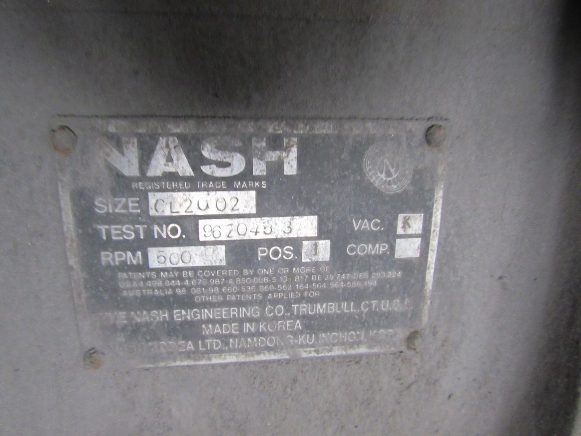 NASH CL2002 Vacuum Pump with Teco AEEB-UC065 110kw D280MC Motor - Image 5 of 6