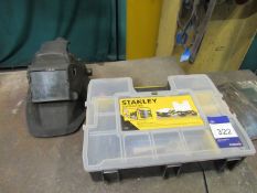 Stanley Storagemaster Box with welding accessories and helmet