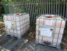 2 Empty IBC’s (believed to previously of contained dye penetrant fluid