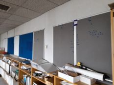 8 Various whiteboards and noticeboards (as lotted)