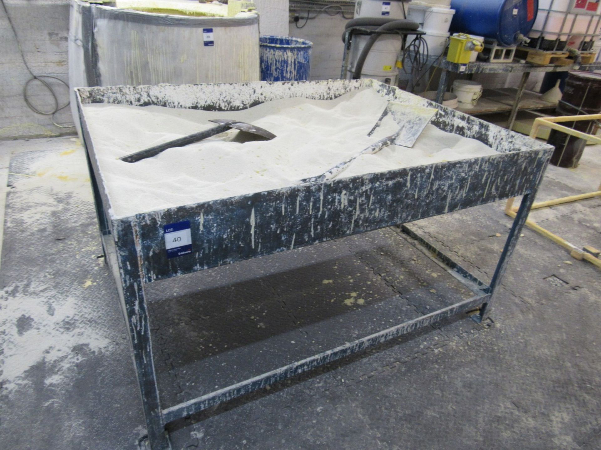 Steel ceramic stucco Coating table - Image 2 of 2