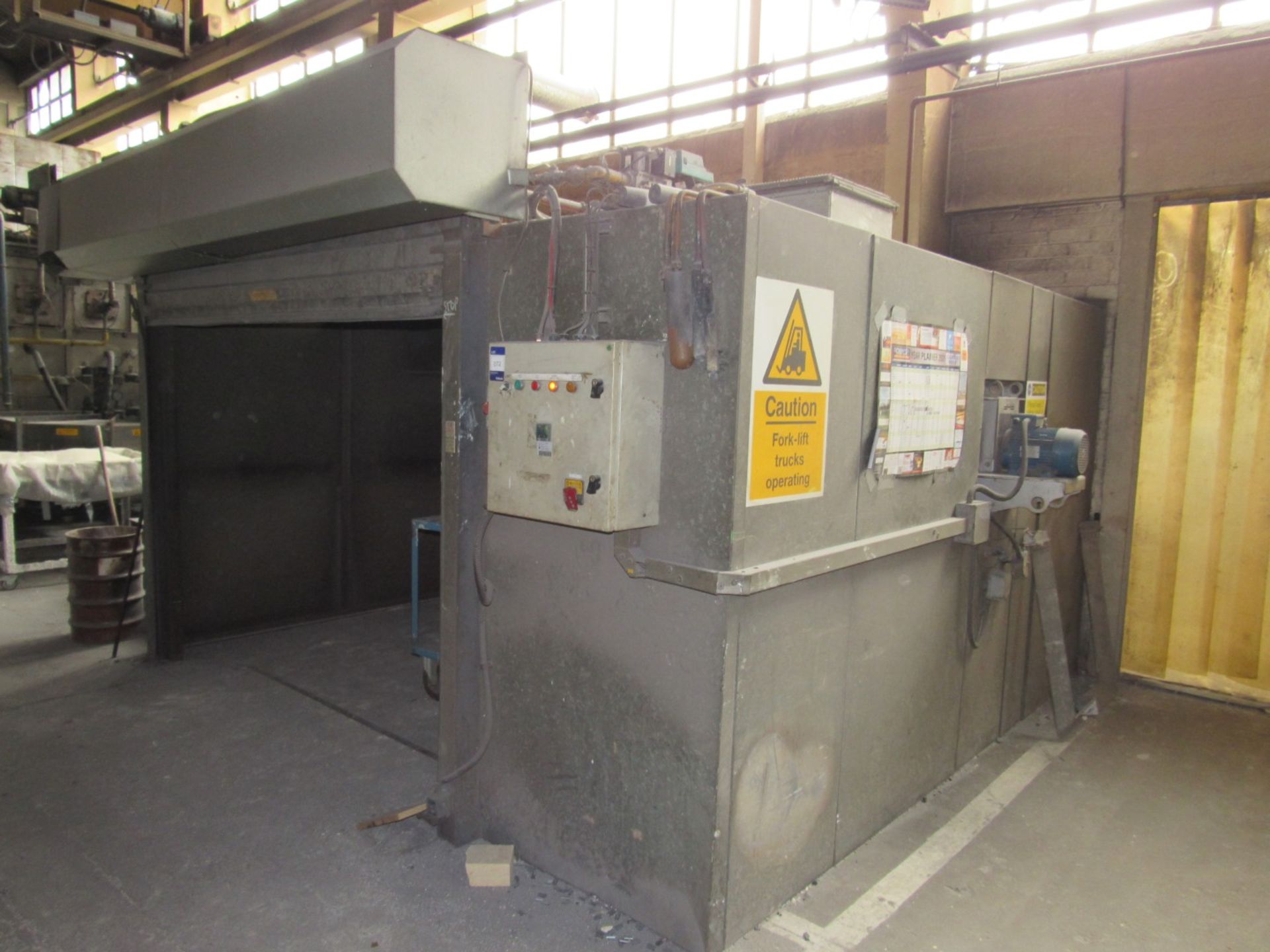 Fabricated Warming Oven, electric roller shutter door, fan and gas burner - Image 2 of 4