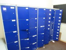 7 Unbadged Multi Compartment Storage Lockers – no keys