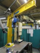 Chesterfield Crane Co Ltd Floor Mounted Jib Crane, serial number 18/9999, swl 500kg with Demag