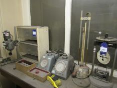 Quantity of Various Sand Lab Testing Equipment including compression machine, permeability tester