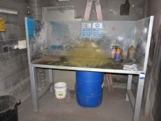 Steel Fabricated 3-sided Work Station, 1800,, x 800mm