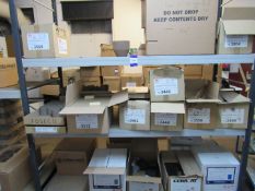 Contents of 3 Shelves to include Various Round and Square Ceramic Casting Filters etc