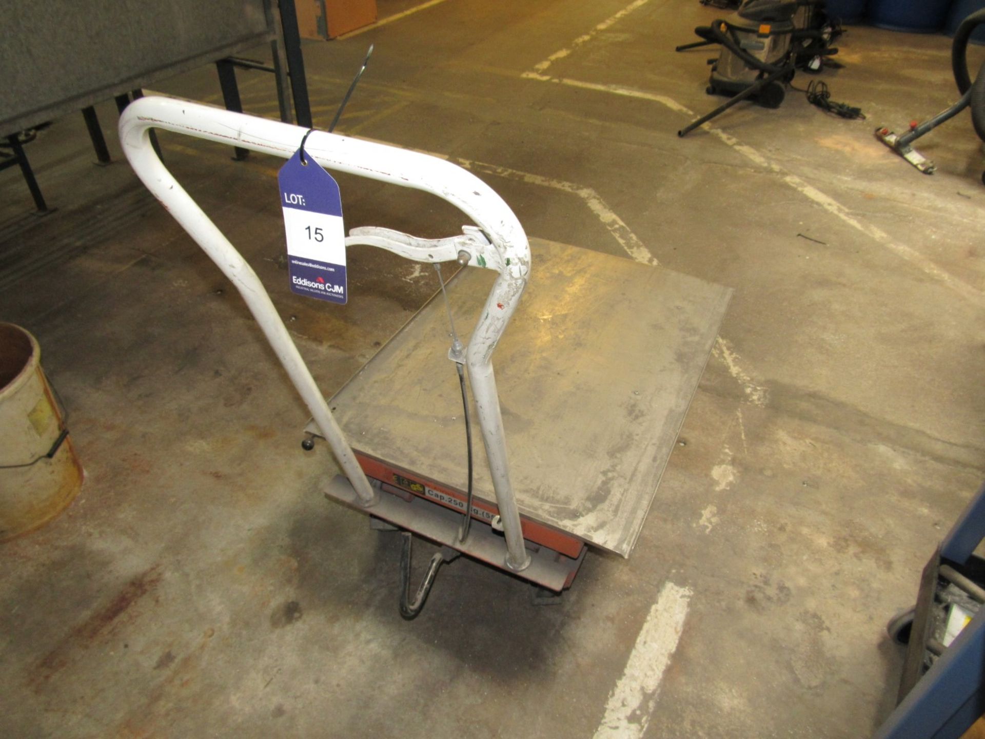 Treadle Operated Mobile Cart, 250kw swl