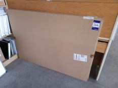 2 Blue Felt Noticeboards, 1200mm x 900mm, (boxed)