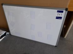 2 Whiteboards, 900mm x 600mm