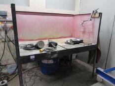 DYE penetration Booth / Work Station, 1890mm x 1000mm (3 sided)