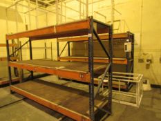 2 Bays Pallet Racking comprising 4 uprights and 12 cross beams