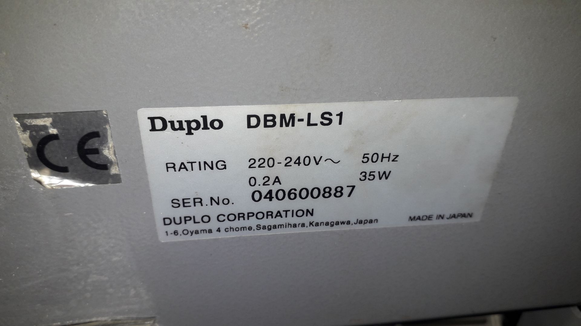 Duplo System 5000 Dynamic booklet maker with DBM-500T Trimmer unit S/N 0460082, DBM-LS1 take-off - Image 7 of 13