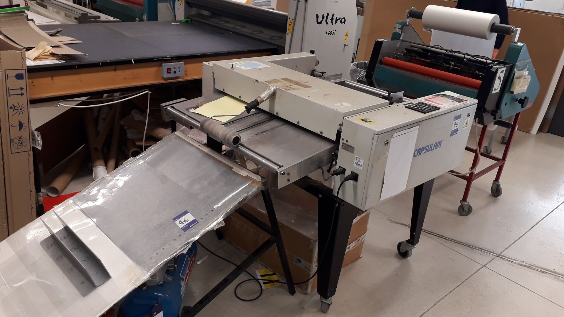 Morane Encapsulator, serial number DL27/530 and Milray M8760 cutting unit and take off table - Image 6 of 8