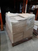 1 Pallet of boxed plastic bottles - 250ml white HDPE squat cylindrical - 38mm neck, Qty 200/box,