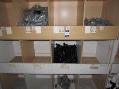 Contents to Wood Storage Unit to include Various Plastic Fittings including 32mm Straight
