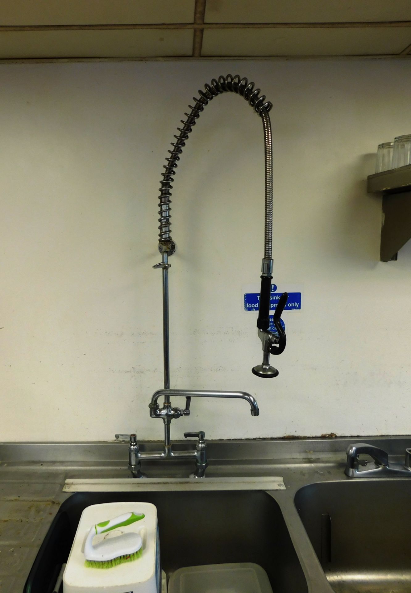 Stainless Steel Twin Deepwell Sink Unit with Drainer and Flexitap Aprx(1800x650) - Image 2 of 2